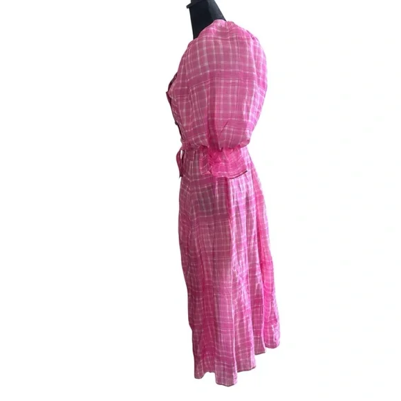 Aje Bungalow Pleated Puff Sleeve dress SZ Medium - Picture 5 of 8